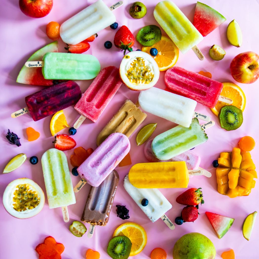 Paletas artesanales en agua y cremosas